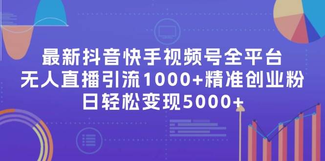 最新抖音快手视频号全平台无人直播引流1000+精准创业粉，日轻松变现5000+-91搞钱